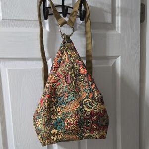 Black Butterfly Colorful Boho Backpack